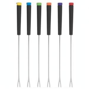 COLORFUL Set Of 6 Fondue Forks
